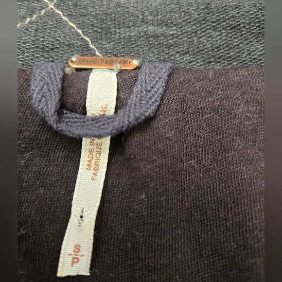 FREE PEOPLE Grey Quilted Studded Moto Sweater Jacket With Neck Buckles. Small - Picture 12 of 16